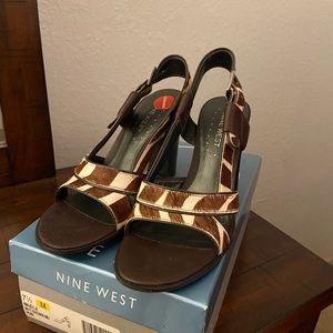 Nine West zebra print shoes